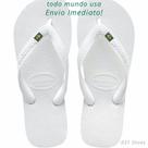Chinelo Sandália de Dedo Brasil Havainas com Bandeirinha Branca ou Preta Super Promoção
