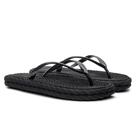 Chinelo Sandalia Feminina Tira Lisa Confortavel Elegante Cor Preto