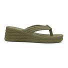 Chinelo Sandalia Feminina Tranças Confortavel Resistente Cor Verde Militar