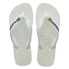 Chinelo Sandália Havaianas Brasil Logo Branco Unissex Chinelo Sandália Havaianas Brasil Logo Branco Unissex