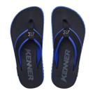 Chinelo Sandália Kenner Kivah Cushy Preto e Azul