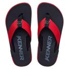 Chinelo Sandália Kenner Kivah Vermelho/Preto