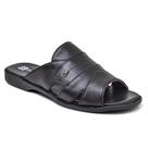 Chinelo Sandália Masculina Couro Legitimo Granado Macio Leve Preto 408