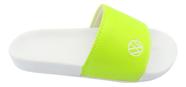 Chinelo Slide Branco Com Amarelo Volkswagen 35/36 Original Chinelo Slide Branco Com Amarelo Volkswagen 35/36 Original