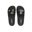 Chinelo Slide Casual Feminino Com Strass Napa Moleca 5469.155