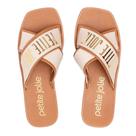 Chinelo Slide Feminino Petite Jolie Caramelo/Dourado Chinelo Slide Feminino Petite Jolie Caramelo/Dourado