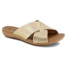 Chinelo Slide Feminino Plataforma Prata Velha Usaflex R1853-039