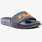 Chinelo Slide Fila Drifter Basic Masculino - Grafite e Laranja Chinelo Slide Fila Drifter Basic Masculino - Grafite e Laranja