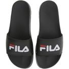 Chinelo Slide Fila Sleek Feminino - Preto+Branco