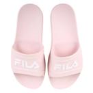 Chinelo Slide Fila Sleek Feminino - Rosa+Branco