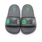 Chinelo Slide Infantil Plugt Menino Game Over Cinza Grafite