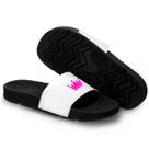 Chinelo Slide Masculino Casual Personalizado Coroa Rosa