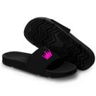 Chinelo Slide Masculino Casual Personalizado Coroa Rosa
