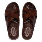 Chinelo Slide Masculino Pegada Anilina Couro Marrom Chinelo Slide Masculino Pegada Anilina Couro Marrom