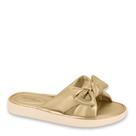 Chinelo Slide Modare Ultraconforto Ortopedico Laço 7208.101 - Dourado - 34