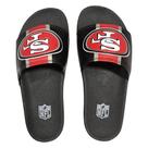 Chinelo Slide NFL San Francisco 49ers Preto e Vermelho