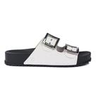 Chinelo Slide Partner III Preto Branco Zaxy 18063-90042