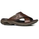 Chinelo Slide Pegada Masculino Ortopédico Em Couro 133236