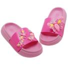 Chinelo Slide Plugt Infantil Floquinho Borboleta Tutti Frutti Rosa Loja Plugt