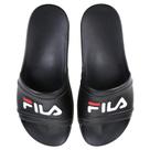 Chinelo slide sleek - preto/branco/vermelho