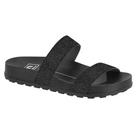 Chinelo Slide Tira Dupla Glitter Preto Moleca 5436.425