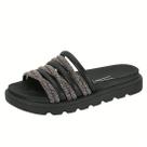 Chinelo Slide Tiras Brilho Strass Tratorada Vizzano Chinelo Slide Tiras Brilho Strass Tratorada Vizzano