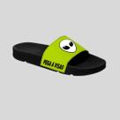 Chinelo Slide Unissex Confortável Leve Estampado Pega a Visão Et Branco Chinelo Slide Unissex Confortável Leve Estampado Pega a Visão Et Branco