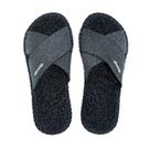 Chinelo Slide X Anabela CleanUp Sustentável Feminino Preto