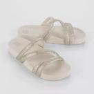 Chinelo Slide Zaxy Glitter Feminino Adulto - Ref 18956