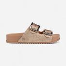 Chinelo Slide Zaxy Partner New Bege Glitter Chinelo Slide Zaxy Partner New Bege Glitter
