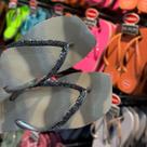Chinelo Slim Sandália Feminino Havaianas Square Glitter Party