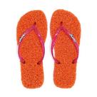 Chinelo Slim Tradicional CleanUp Sustentável Feminino Laranja
