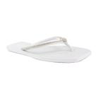 Chinelo Sua Cia Branco Tira Cristais