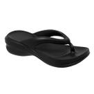 Chinelo Tamanco Nuvem Ortopédico Dedo Leve Macio Moda Preto