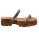 Chinelo Tamanco Slide Flatform Strass Tratorado Moleca 5501.103 Chinelo Tamanco Slide Flatform Strass Tratorado Moleca 5501.103