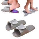 Chinelo Tapete Massageador Limpador Pes Silicone Banho Box COR:CINZATAMANHO:34 A 38