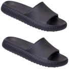 Chinelo Tipo Nuvem Ortopédico Macio Leve Feminino Masculino Leve Preto N37/38 EVA