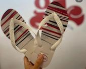 Chinelo Top Basic Cor:Branco/VermelhoTamanho:37/38 Chinelo Top Basic Cor:Branco/VermelhoTamanho:37/38