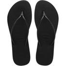 Chinelo Tube Sola Fina Tira Curta Conforto Elegante Preto 37/38 Havaianas