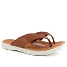 Chinelo usaflex af0315004 em couro feminino -