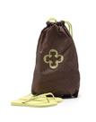 Chinelo verde lima + bolsa saco cordão monograma - capodarte