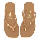 Chinelo Vizzano Bico Quadrado Feminino Casual Pingente Macio
