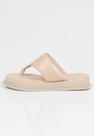 Chinelo Week Shoes FlatForm Sola Alto Papete Nude
