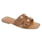 Chinelo Yesme Feminino Solado PVC Antiderrapante Conforto e Resistencia Tamanho:34Cor:Marrom