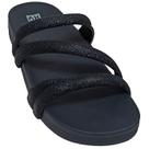 Chinelo Zaxy Feminino Tiras Frontais Brilhosas Slide Glamour