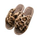 Chinelos Abertos Com Estampa De Leopardo Para Homens, Antiderrapantes E Respiráveis, Confortáveis