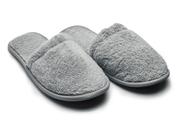 Chinelos Arus Turkish Terry Cloth, algodão cinza para homens