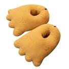 Chinelos Big Foot Warm Plush, antiderrapantes, para uso interno, unissex