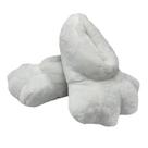Chinelos brancos Rabbit Paw Warm Plush antiderrapantes para uso interno Chinelos brancos Rabbit Paw Warm Plush antiderrapantes para uso interno