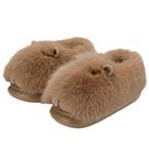 Chinelos Cartoon Bear Plush Warm Winter House Slipper